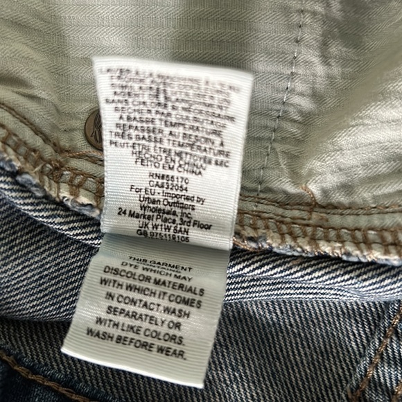 Free People / We the Free “Zip it Up” Front Denim Mini Skirt - 26 - Picture 12 of 13